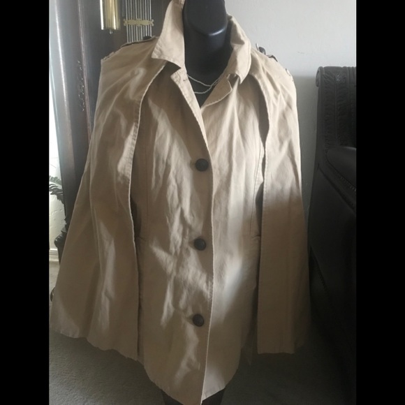 GAP fashion cloak cape jacket khaki ❣️ - Picture 5 of 12